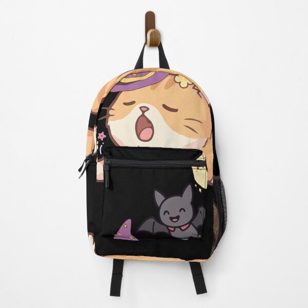 Item preview, Cute Kawaii Halloween Cat with Bat – Sleepy Witch Kitty Illustration designed and sold by AESTHETIC-FLAIR.
