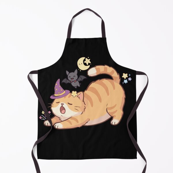 Item preview, Cute Kawaii Halloween Cat with Bat – Sleepy Witch Kitty Illustration designed and sold by AESTHETIC-FLAIR.