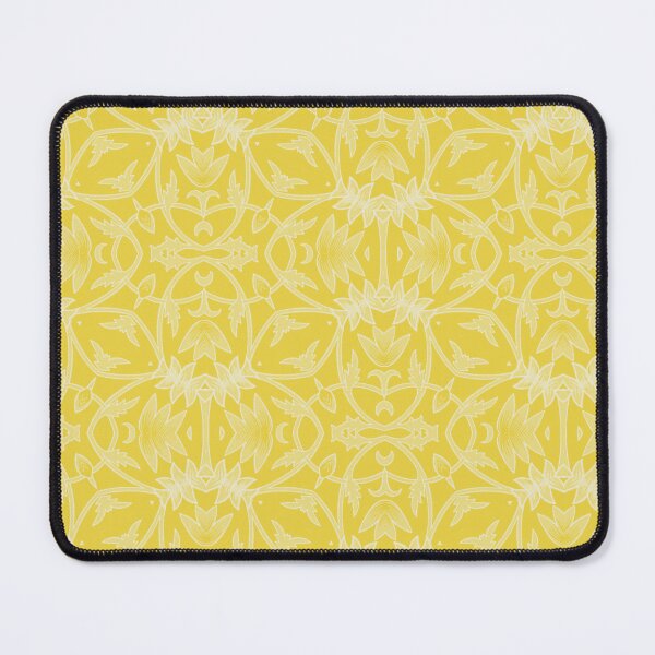 Item preview, Yellow Floral Seamless Pattern, Warm Botanical Repeat, Minimal Line Art Design designed and sold by GraceInNatureCo.
