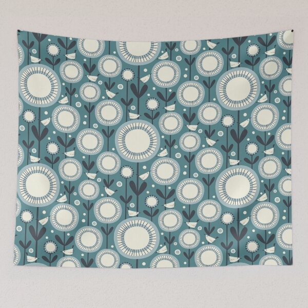 Item preview, Scandimalism - teal, cream and charcoal designed and sold by Johanna Kindvall.
