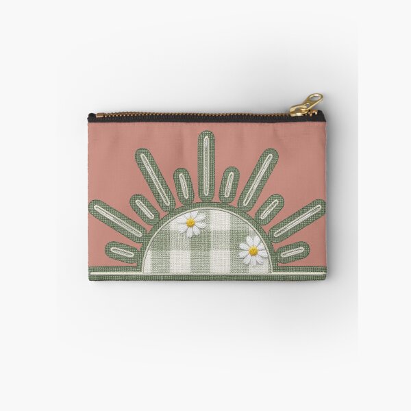 Item preview, Sage Green Gingham Boho Sun Patch Embroidered Look designed and sold by thelexiverse.
