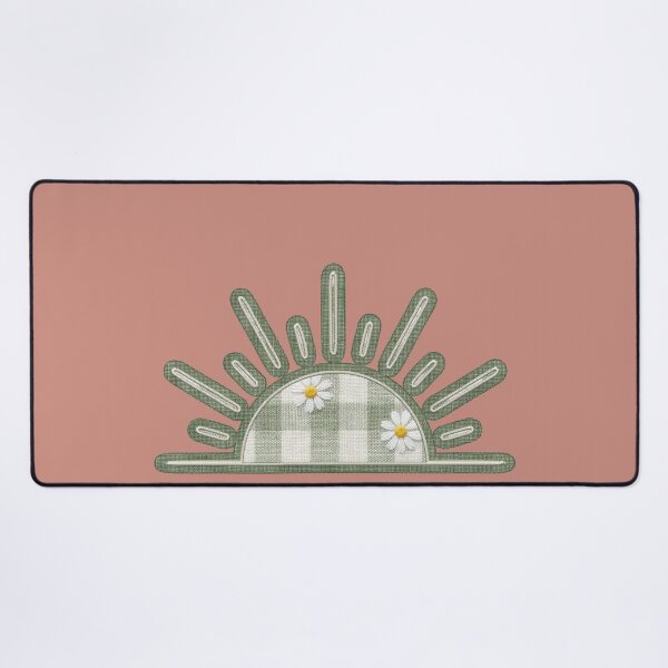 Item preview, Sage Green Gingham Boho Sun Patch Embroidered Look designed and sold by thelexiverse.
