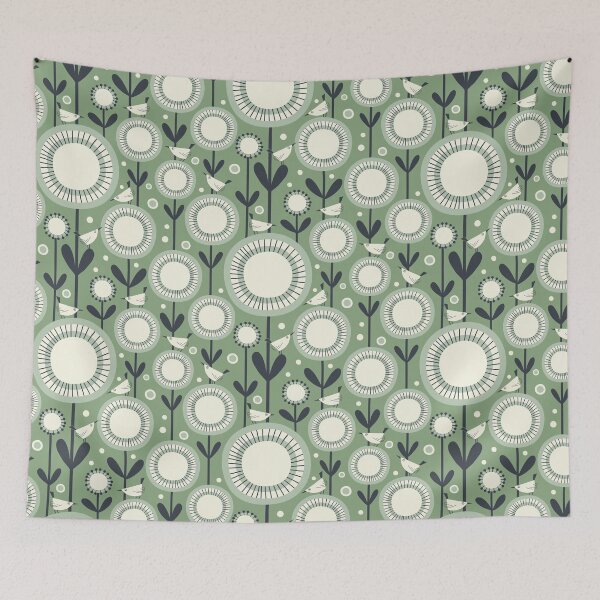 Item preview, Scandimalism - green, cream and charcoal designed and sold by Johanna Kindvall.