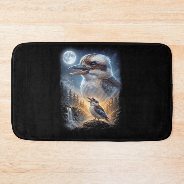 Item preview, Funny Kookaburra Howling Moon Art Bird Lover Birding designed and sold by DoodleTortle.