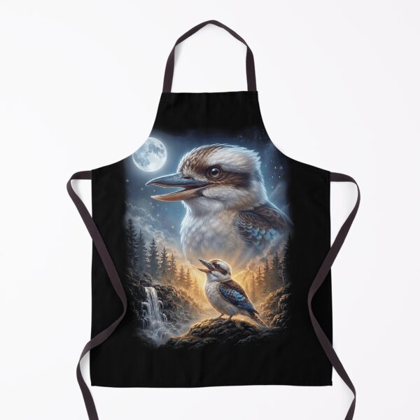 Item preview, Funny Kookaburra Howling Moon Art Bird Lover Birding designed and sold by DoodleTortle.