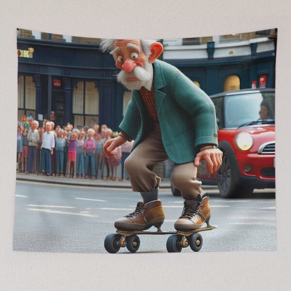 Item preview, Old Man on roller-skates designed and sold by Colin Bentham.