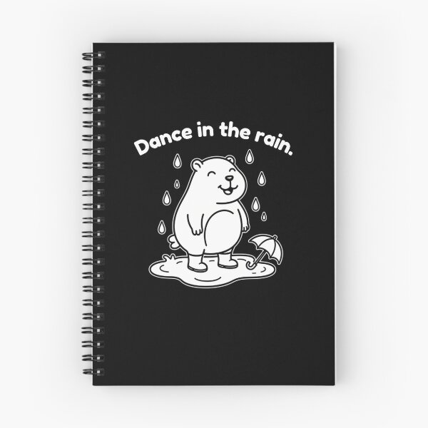 Item preview, Capibara bailando bajo la lluvia: diseño animal minimalista y sencillo. designed and sold by PAPIRO SIGLO XXI.
