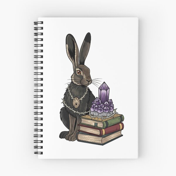 Item preview, Amethyst Crystal Hare Thorned Book Stack Gift designed and sold by IllumeInk.