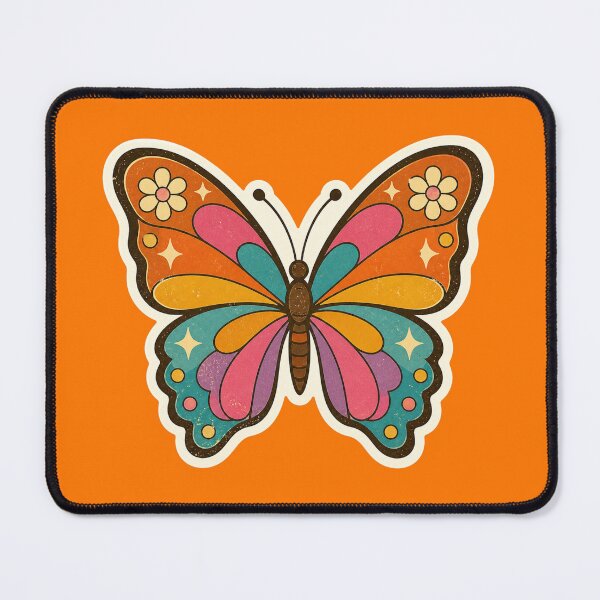 Item preview, Retro Groovy Butterfly - Vintage 70s Aesthetic designed and sold by Euphoric Girls Store.
