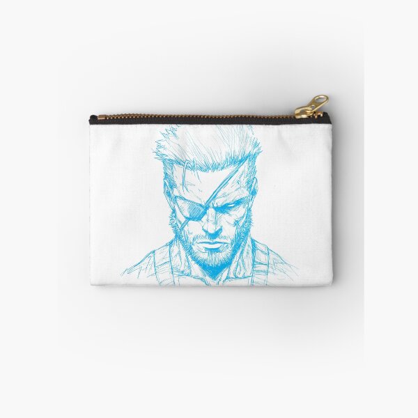 Item preview, Gritty Soldier Portrait Electric Blue Sketch Art Soldier with Eyepatch Design designed and sold by DesignArtist.ia.