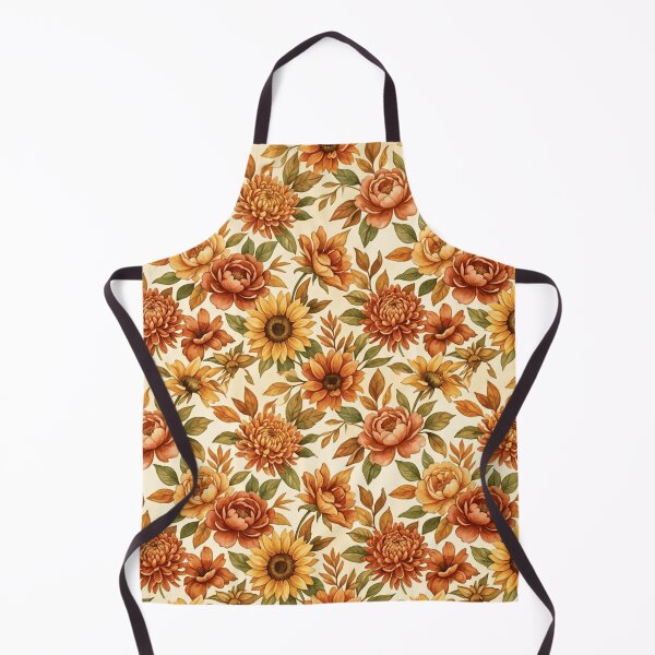 Item preview, Autumn Watercolor Botanical Floral Warm Tones Pattern designed and sold by Inkworksbyshery.