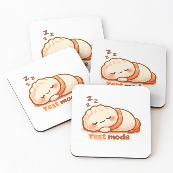 Item preview, Rest Mode" | Cute Sleeping Dumpling & Self-Care Art designed and sold by Naviora.