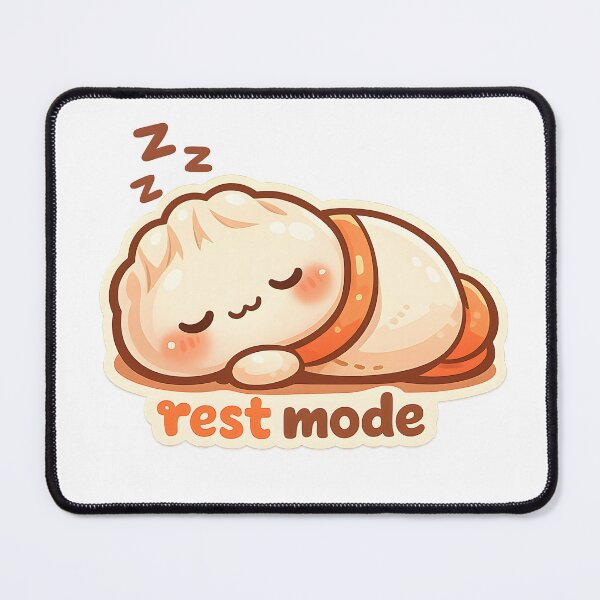 Item preview, Rest Mode" | Cute Sleeping Dumpling & Self-Care Art designed and sold by Naviora.