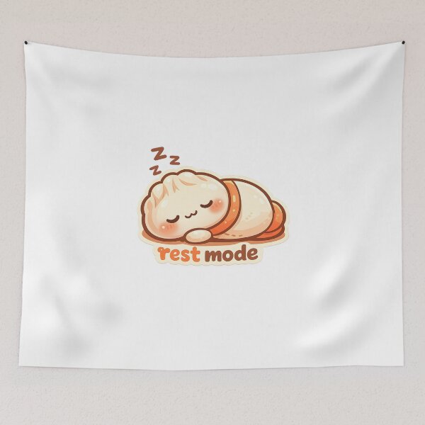 Item preview, Rest Mode" | Cute Sleeping Dumpling & Self-Care Art designed and sold by Naviora.