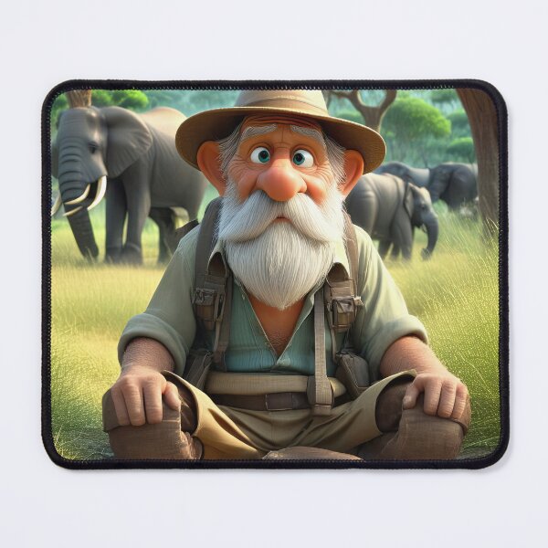 Item preview, Old Man on Safari designed and sold by Colin Bentham.