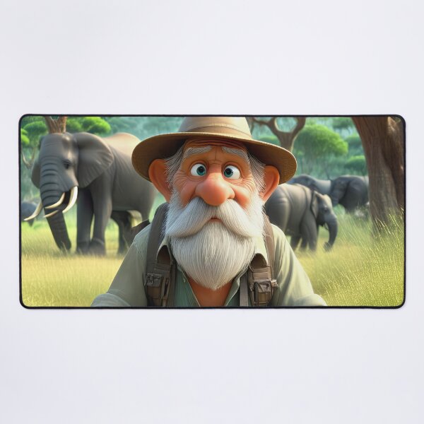 Item preview, Old Man on Safari designed and sold by Colin Bentham.