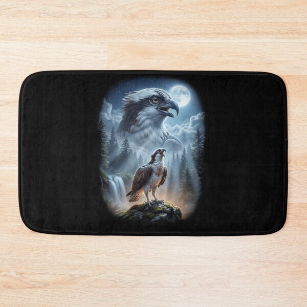 Item preview, Funny Osprey Howling Moon Art Bird Lover Birding designed and sold by DoodleTortle.
