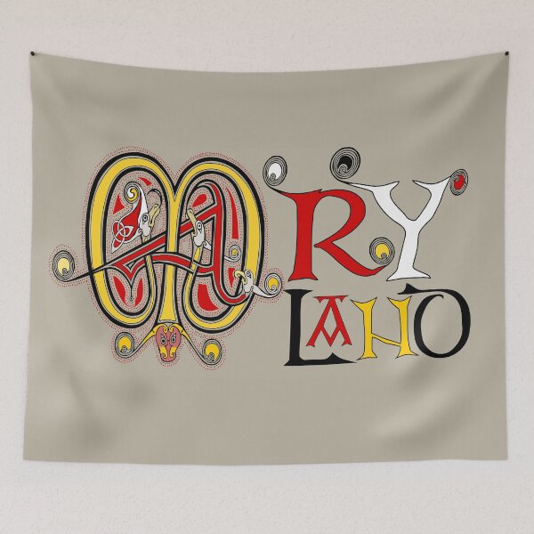 Item preview, Maryland in Lindisfarne Script designed and sold by Tiwsarm.