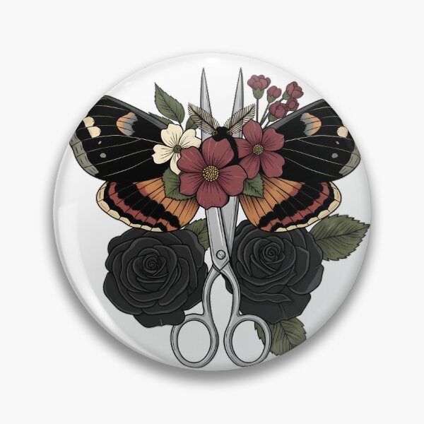 Item preview, Moth Velvet Ribbon Silver Scissors and Ribbon Gift designed and sold by IllumeInk.