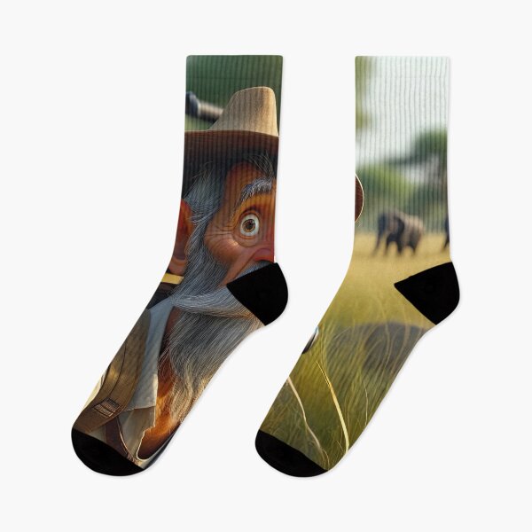Item preview, Old Man on Safari designed and sold by Colin Bentham.