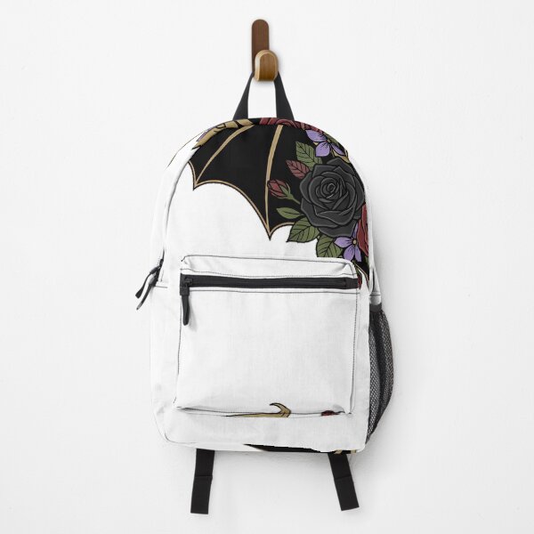 Item preview, Bat Black Rose Violet Flowers Gift designed and sold by IllumeInk.