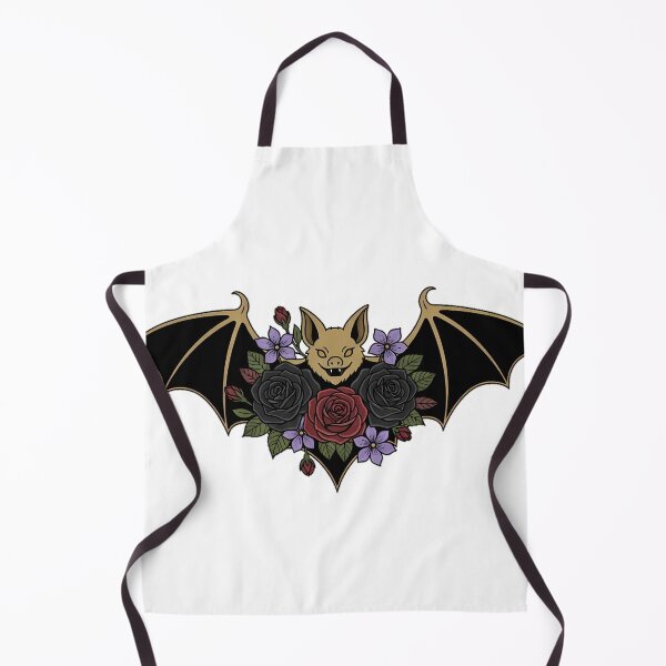 Item preview, Bat Black Rose Violet Flowers Gift designed and sold by IllumeInk.