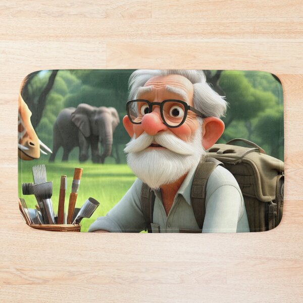 Item preview, Old Man on Safari designed and sold by Colin Bentham.