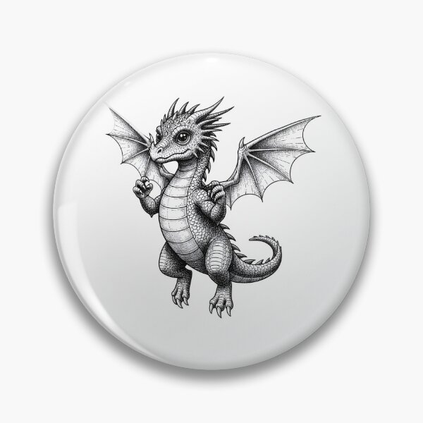 Item preview, Standing Baby Dragon with Open Wings designed and sold by Darkness Hole.