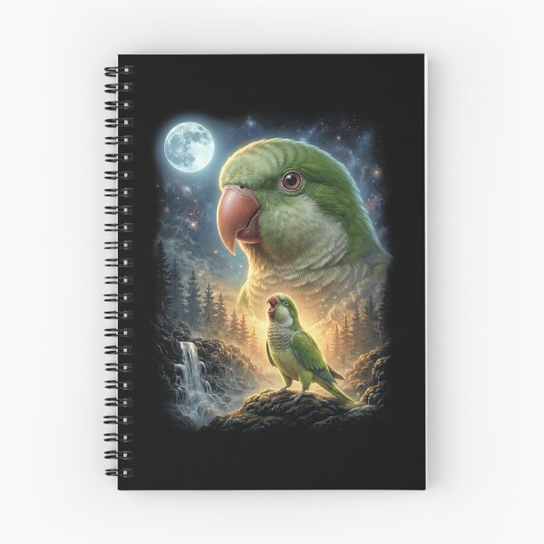 Item preview, Funny Quaker Howling Moon Art Parrot Lover designed and sold by DoodleTortle.