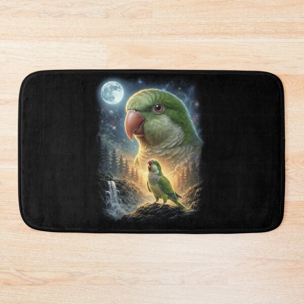 Item preview, Funny Quaker Howling Moon Art Parrot Lover designed and sold by DoodleTortle.