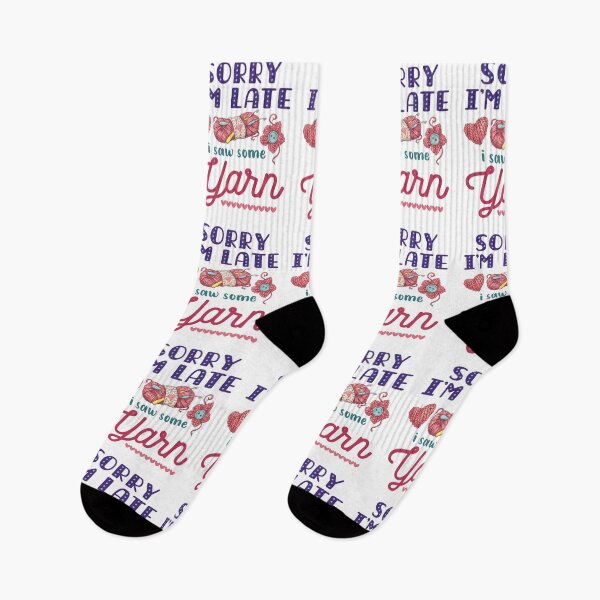 Item preview, Sorry I'm Late I Saw Some Yarn designed and sold by jaygo.