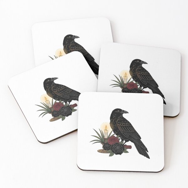 Item preview, Crow Velvet Ribbon Candlelit Desk Plant Gift designed and sold by IllumeInk.