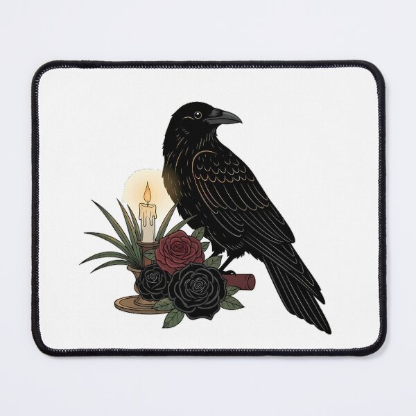 Item preview, Crow Velvet Ribbon Candlelit Desk Plant Gift designed and sold by IllumeInk.