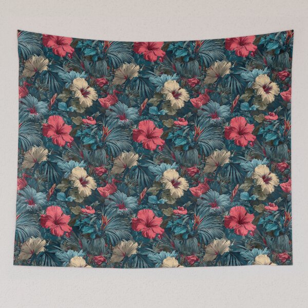 Item preview, Graceful Tropical Flower Print  - Botanical Garden Pattern  - Housewarming Gifts designed and sold by RoyalStarsPatts.