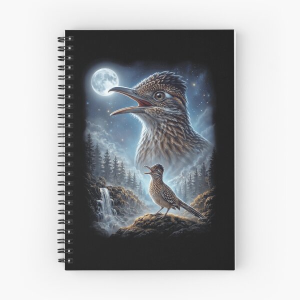 Item preview, Funny Roadrunner Howling Moon Art Bird Lover Birding designed and sold by DoodleTortle.