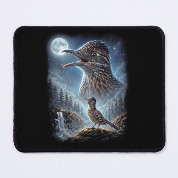 Item preview, Funny Roadrunner Howling Moon Art Bird Lover Birding designed and sold by DoodleTortle.