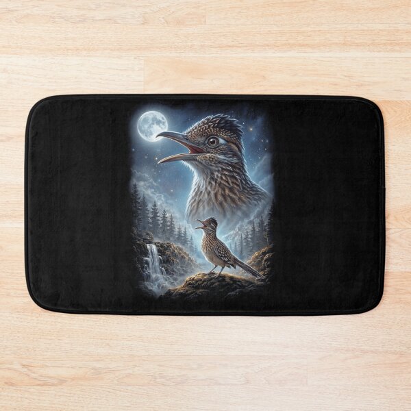Item preview, Funny Roadrunner Howling Moon Art Bird Lover Birding designed and sold by DoodleTortle.