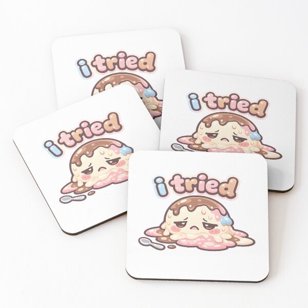 Item preview, "I Tried" | Funny Melted Ice Cream & Failed Effort Cartoon designed and sold by Naviora.