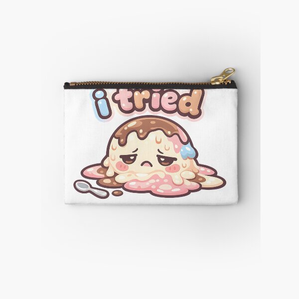 Item preview, "I Tried" | Funny Melted Ice Cream & Failed Effort Cartoon designed and sold by Naviora.