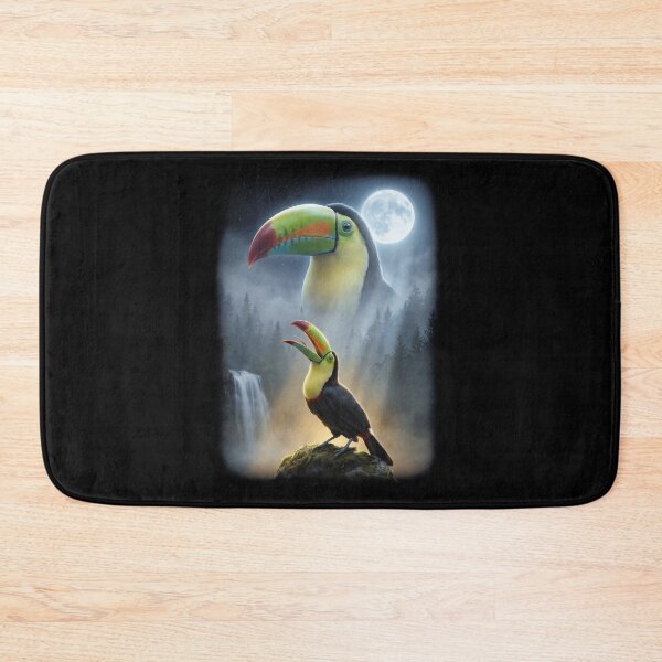 Item preview, Funny Tropical Toucan Howling Moon Art Bird Lover Birding designed and sold by DoodleTortle.