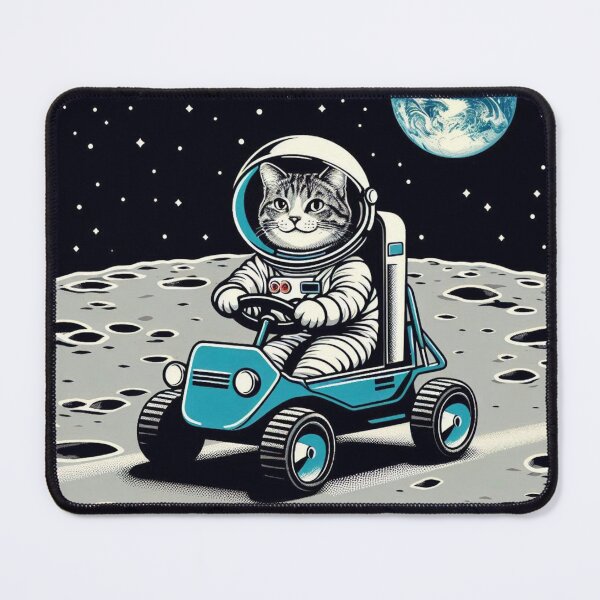 Item preview, Astronaut Cat – Lunar Rover Adventure designed and sold by Dogandesighn.