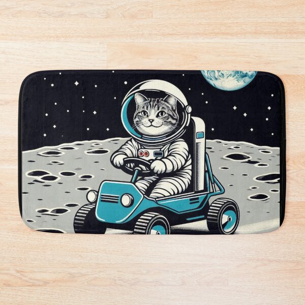 Item preview, Astronaut Cat – Lunar Rover Adventure designed and sold by Dogandesighn.