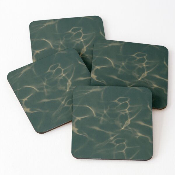 Item preview, Abyssal Glow: Deep Emerald & Gold Marble Texture designed and sold by CaramelCo.