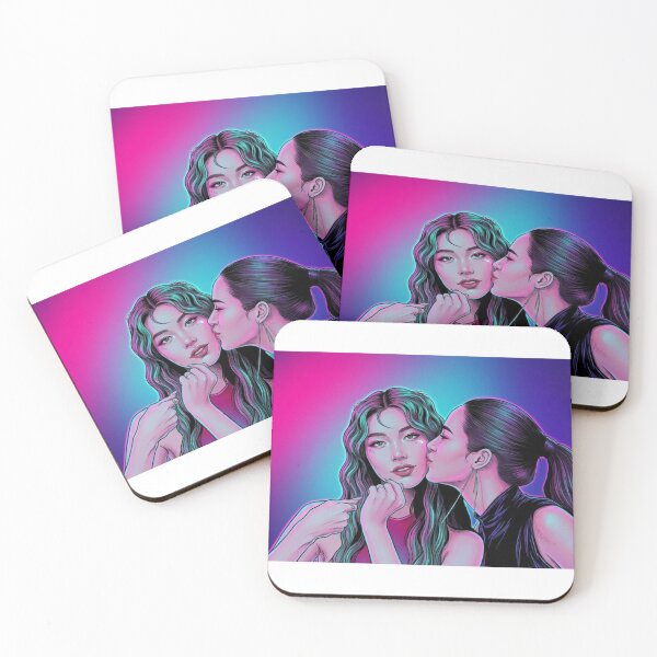 Item preview, Cheeky Thai GL Series Lgbtq+ Love Sapphic Decor Poster Print  designed and sold by Mind Space.