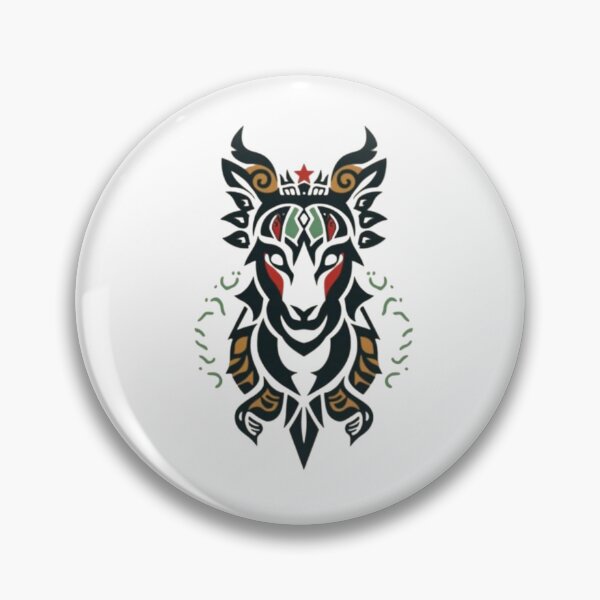 Item preview, African Tribal Goat Symbol – Darfur Heritage Design, Ethnic Animal Art, Afro Cultural Emblem designed and sold by Rooted Culture.