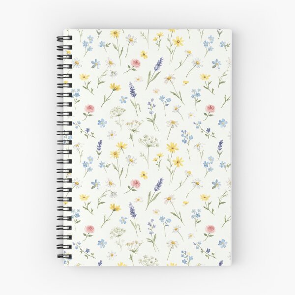 Item preview, Spring Wildflower Meadow Watercolor Scattered Floral Pattern designed and sold by Inkworksbyshery.