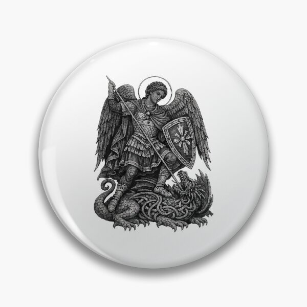 Item preview, Eucharistia Saint Michael Archangel Dragon Slayer Catholic Christian designed and sold by b3ida-zl.