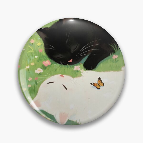Item preview, Black cat and white cat designed and sold by xianxiu-ling.