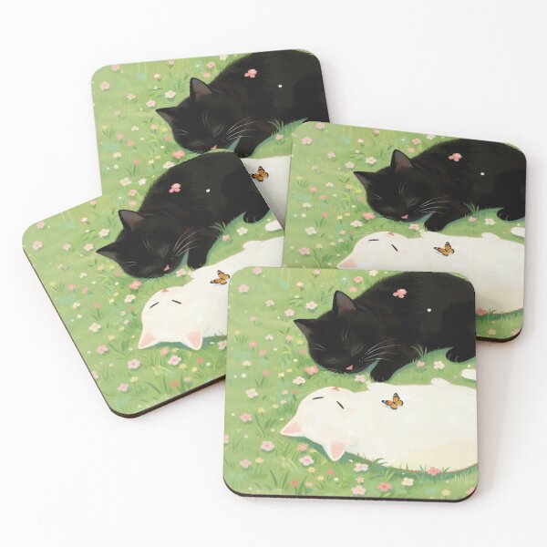 Item preview, Black cat and white cat designed and sold by xianxiu-ling.