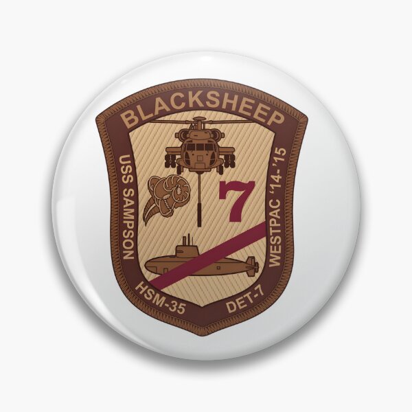 Item preview, USS Sampson & HSM-35 Det-7 Westpac 2014–2015 Unit Patch designed and sold by CharlieDesings.